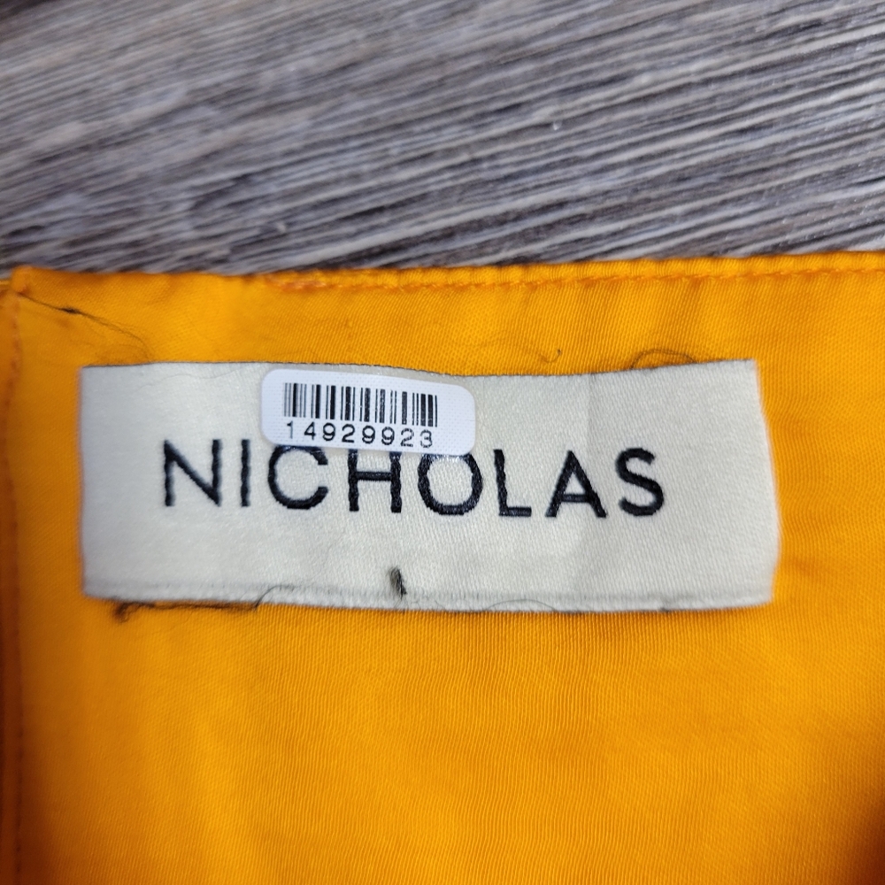 Nicholas Kiarni Orange Silk Top Size 8 Or 12 - Picture 4 of 7